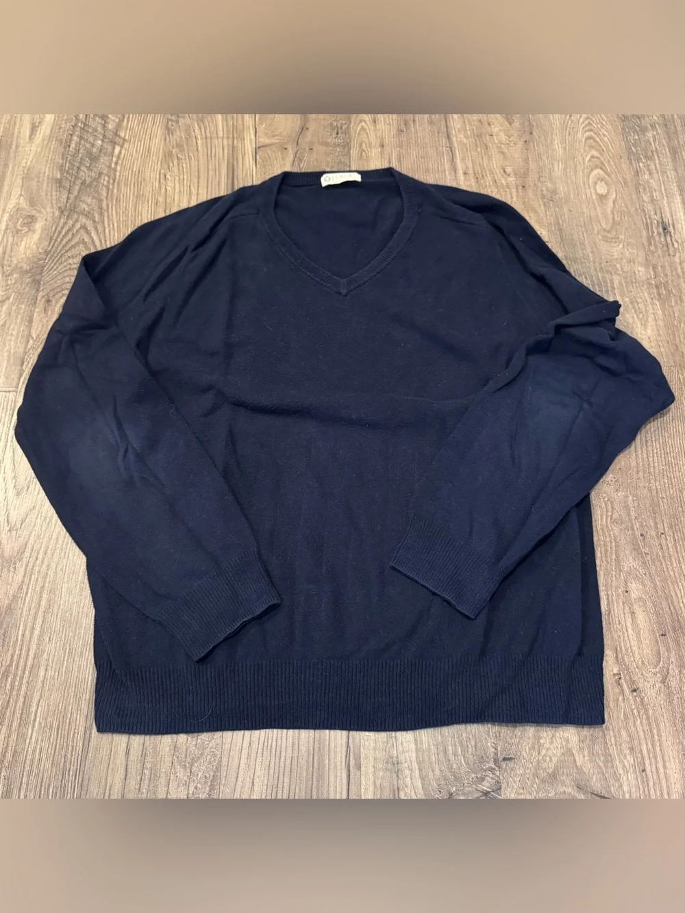 GUC J.Crew Men's V-Neck Sweater - Navy - Large